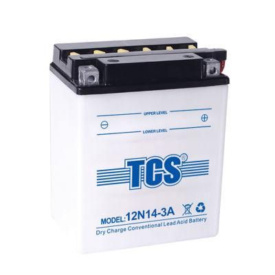 TCS  Dry Charged Lead Acid  Motorcycle Battery 12N14-3A