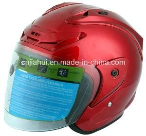 Stm Open Face Motorcycle Helmet with Clear PC Visor