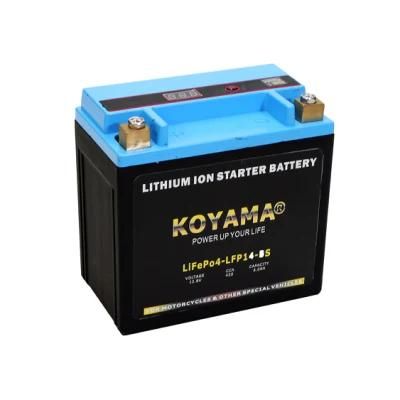 LFP14-BS Motorcycle Battery LiFePO4 Battery 12.8V Lithium Ion Motorcycle