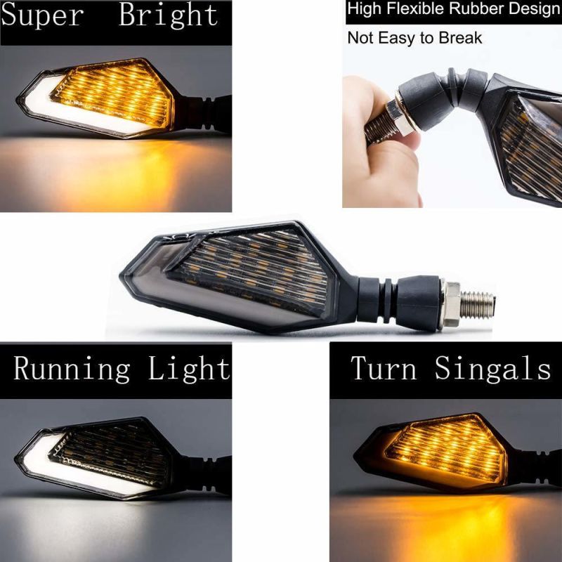 Universal Motorcycle LED Turn Signal Lights Blinkers Front Rear Indicators for Motorbike