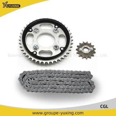 Yuxing Motorcycle Chain System Chain Sprocket Kit for Cgl
