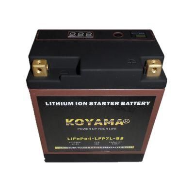 Lithium Ion Batteries LFP7l-BS/Ytx7l-BS Motorcycle Battery for Diesel Engine/Ebike/Electronic Car