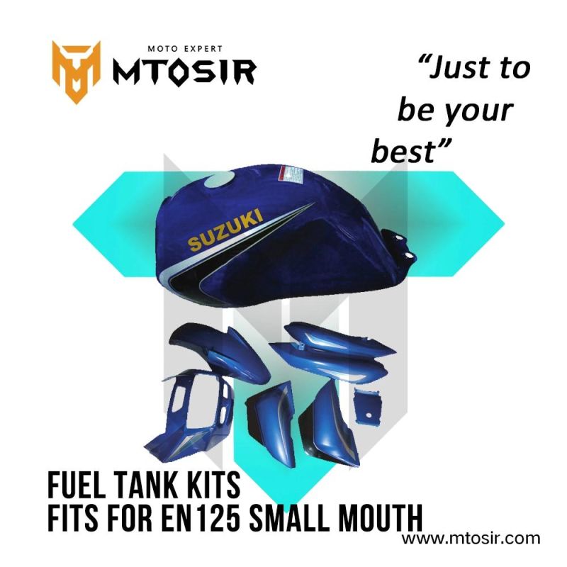 Mtosir Motorcycle Fuel Tank Kits En125 Small Mouth Side Cover Fender Headlight Cover Motorcycle Spare Parts Motorcycle Plastic Body Parts Fuel Tank