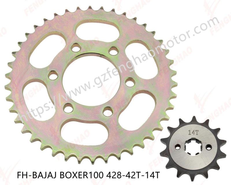 Motorcycle Parts High Quality Sprocket Kit Bajaj Boxer100/Zongshen Spider125