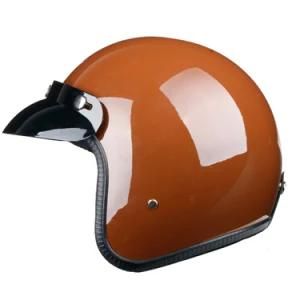 DOT/CE Approved ABS Half Face Motorcycle Helmet Brown OEM Wholesales