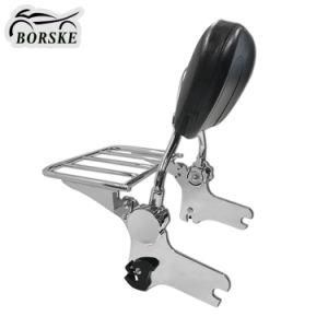 Detachable Backrest Sissy Bar Luggage Rack Motorcycle for Harley Touring 09-up