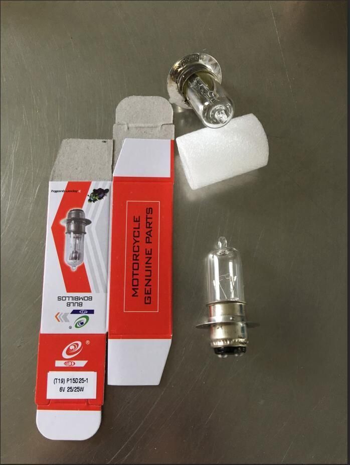 Motorcycle Halogen Headlight Bulb T19 P15D-25-1 DC 12V 35W