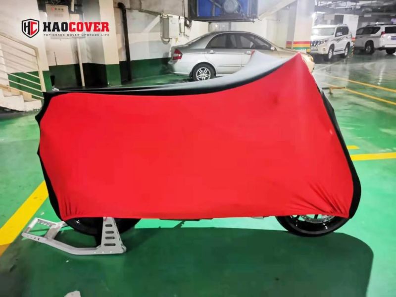 Custom Indoor Motorbike Cover Dustproof Stretchable Motorcycle Cover