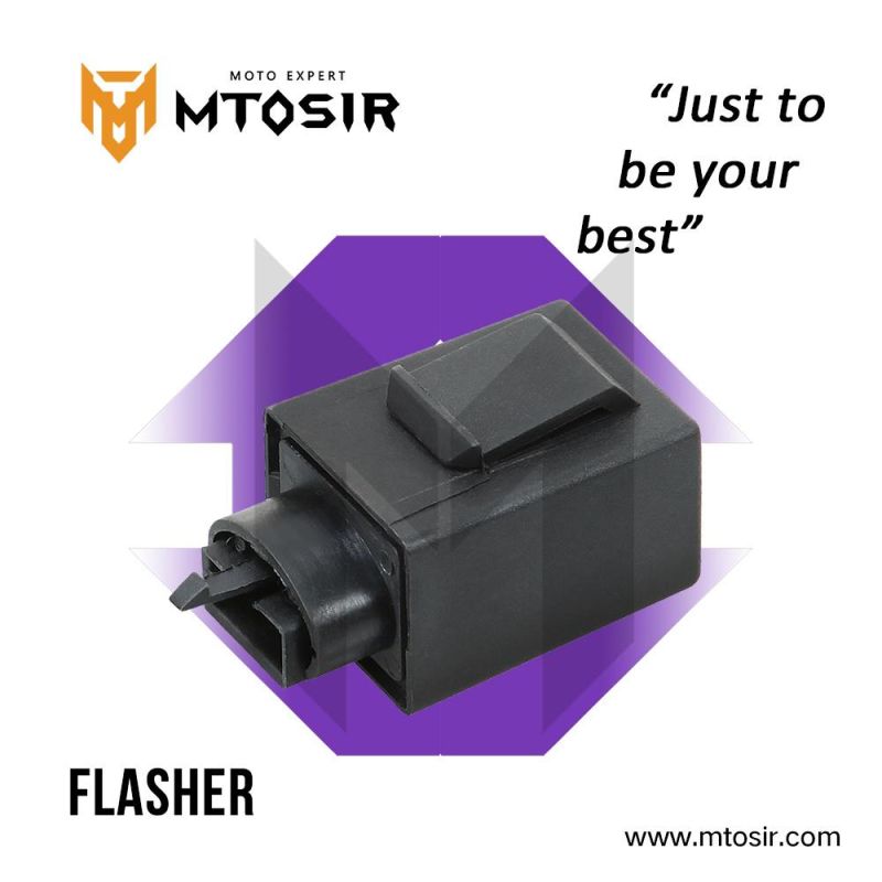 Mtosir High Quality Motorcycle Electrical Flasher Fit for Cg125 Cgl125 Gn125 Ax100 Biz 125 Bajaj Scooter Universal Motorcycle Accessories Black