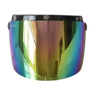 Colored Anti-UV Motorcycle Helmet Visor Easy Installation OEM Wind Prevention