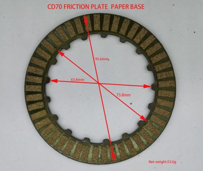 New Product and Good Quality Motorcycle Parts of CD70 Friction Plate for Paper Base