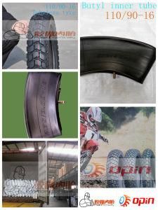 Motorcycle Tire and Butyl Inner Tube 110/90-16 Tubeless Tyre