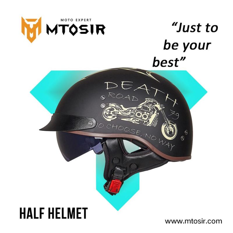 Mtosir Motorcycle Helmet All Seasons Universal Fashion Half Face Electric Bicycle Motorcycle Helmet