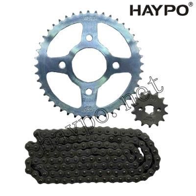 Motorcycle Parts Chain Complete for Honda Ace / CB125 / Kyy / 41201-Kyy-970 / 40530-Kyy-901 / 14321-Kyy-900