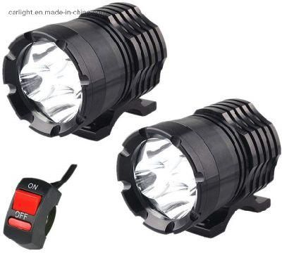 Motorcycle LED Headlights 12V U2 LED Motorbike Beam Headlamp Moto Spot Head Light Auxiliary Lamp DRL