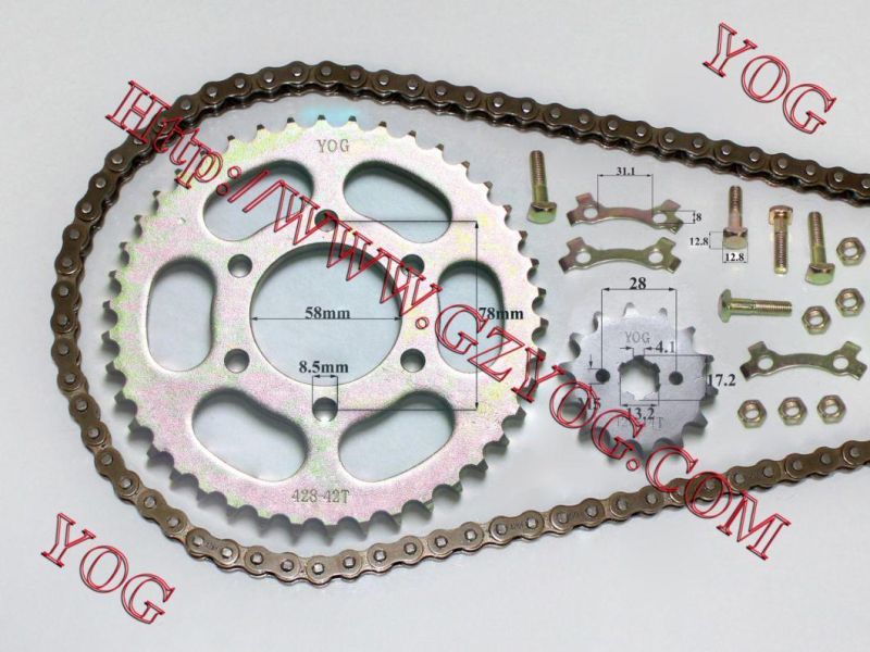 Motorcycle Spare Part Transmission & Sprocket Set Bajaj Bm150 Bajaj Boxer CB-125ace
