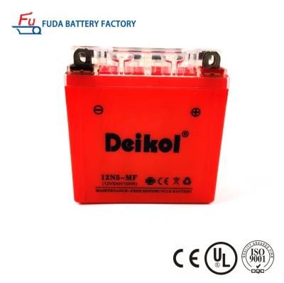 Deikol 12n5-Mf/BS Orange Shell Maintenance Free Motorcycle Battery