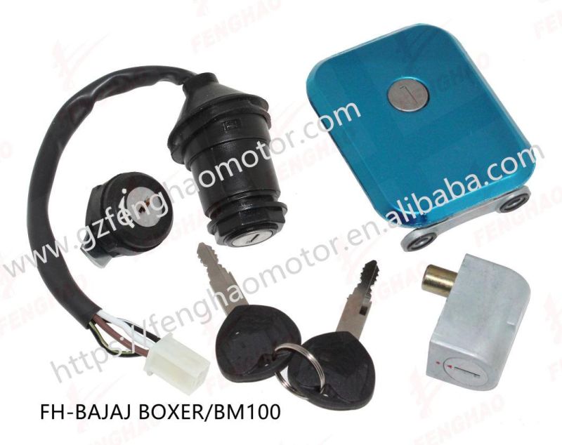 Good Quality Motorcycle Spare Parts Lock Set Bajaj Boxer/Bm100/CT100/Pulsar135/Pulsar180