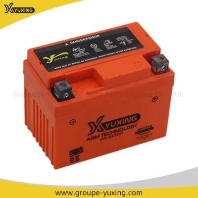 Yuxing Motorcycle Spare Parts Maintenance-Free Mf12V4 12V 4ah Motorcycle Battery for Motorbike