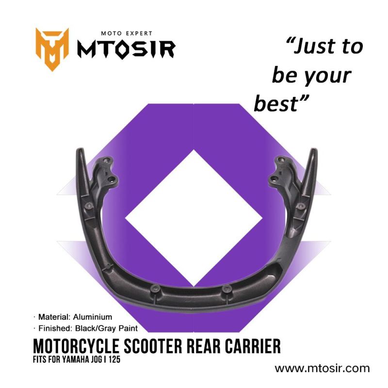 Mtosir Motorcycle Scooter Rear Carrier YAMAHA Jogi125 Black/Gray Paint High Quality Professional Rear Carrier for YAMAHA