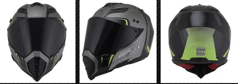 Motocross Helmet with Full Face Shield Visor, Casco Moto, Safety Helmet