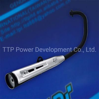 Chinese Extended Gn125 Stainless Steel Exhuast Muffler Motorcycle Parts