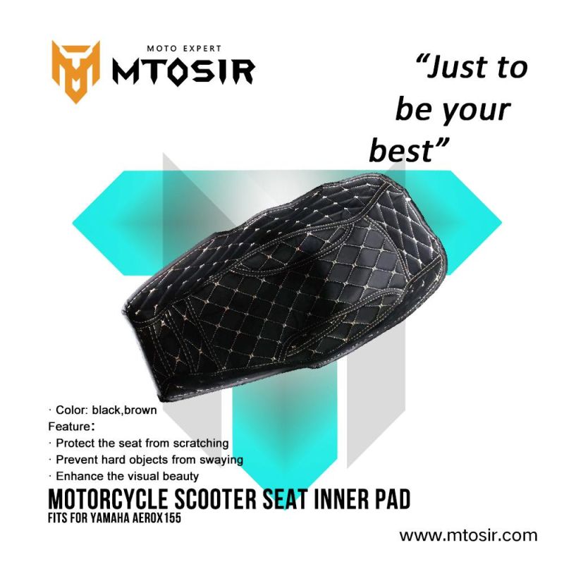 Mtosir High Quality Motorcycle Scootor Seat Inner Pad Fit for YAMAHA Nmax 155 Black Brown Protect Pad Decoration Seat Pad