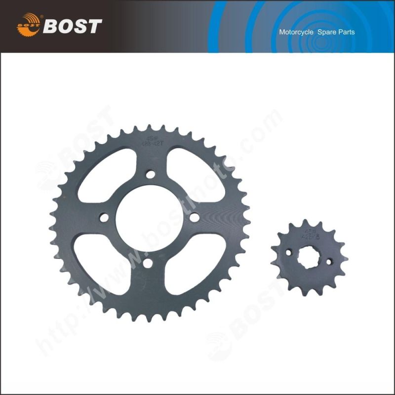 Motorcycle Parts Sprocket Chain Sprocket Set for Suzuki Gn125 / Gnh125 Motorbikes