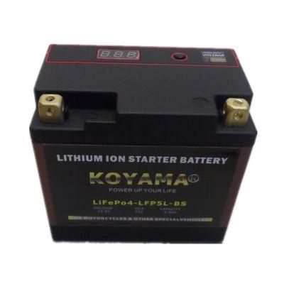 Motorcycle Starter Battery LiFePO4 12V 4ah 220A Ytx5l-BS Lithium Ion Starter Battery
