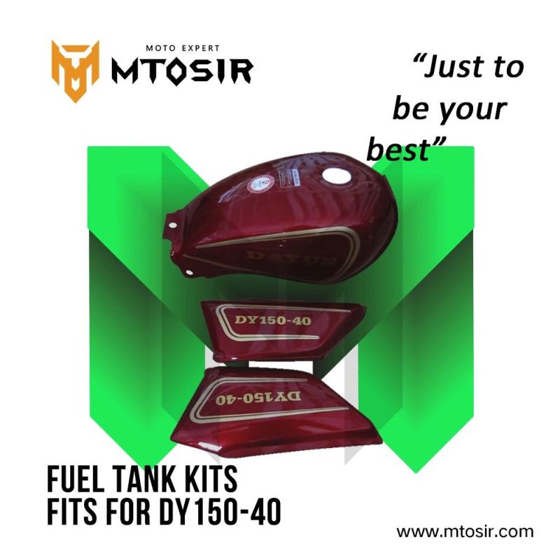 Mtosir Motorcycle Fuel Tank Kits Dy150-3 Black Side Cover Fender Headlight Cover Motorcycle Spare Parts Motorcycle Plastic Body Parts Fuel Tank