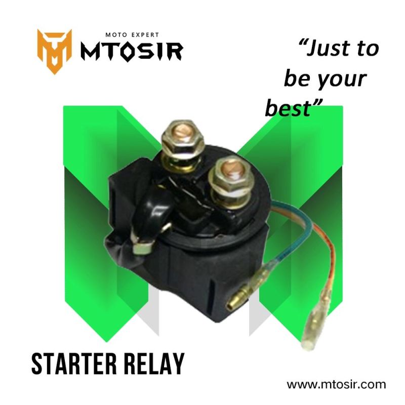 Mtosir High Quality Motorcycle Electrical Starter Relay Fit for Cg125 Cgl125 Gn125 Ax100 Biz 125 Bajaj Scooter Universal Motorcycle Accessories Black