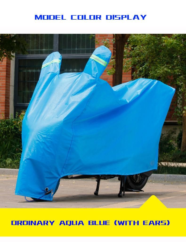 Hot Selling Liter Blue Earless Frost-Proof Snow-Proof Motorcycle Cover Rain-Proof Sunscreen Thickened Sunshade