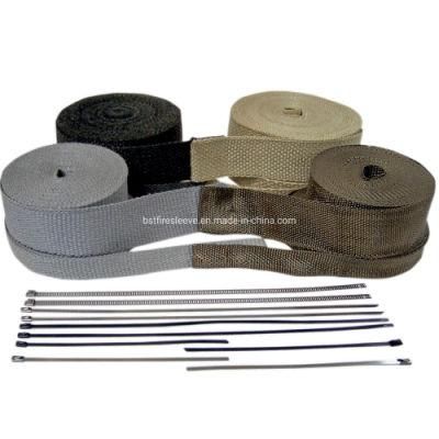 Fiberglass Titanium Ceramic Heat Proof Exhaust Wrap