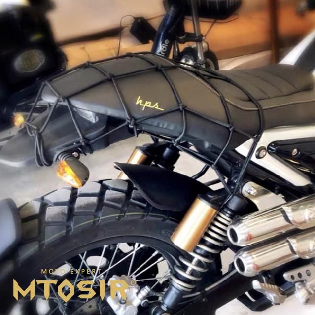 Mtosir High Quality Luggage Net Universal Motorcycle High- Strength Rubber Elastic Luggage Cargo Strap Net Motorcycle Accessories