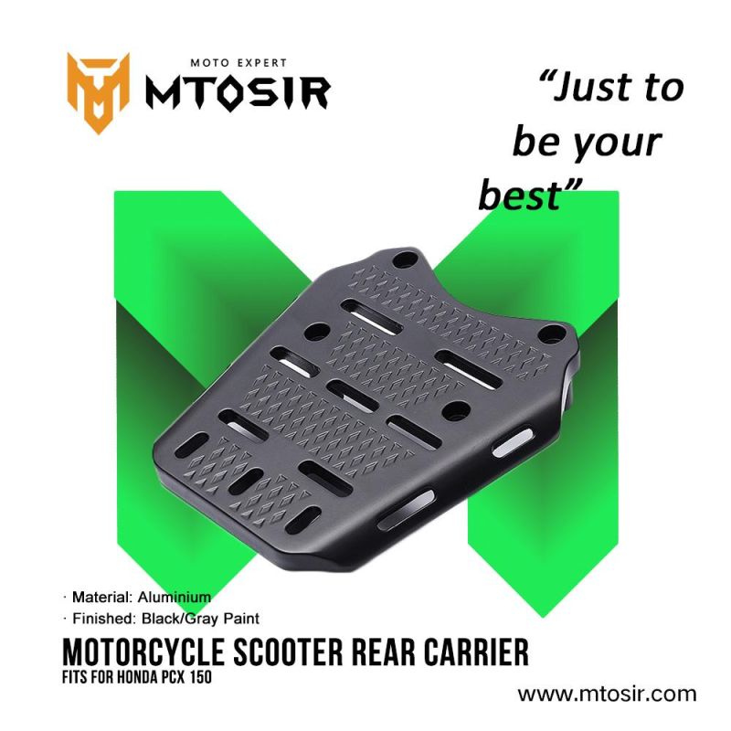 Mtosir Motorcycle Rear Carrier Pcx150 Black/Gray Paint Scooter High Quality Professional Rear Carrier for Honda