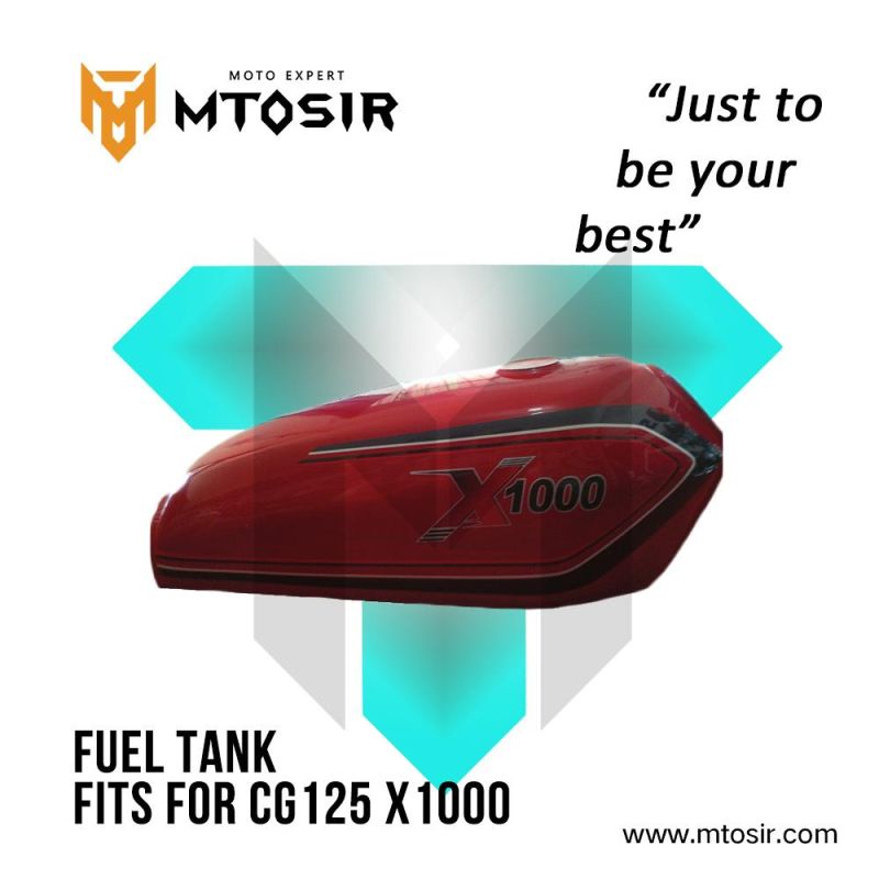 Mtosir Fuel Tank for Honda Cg Fortte Cg125 X1000 Cg150 Cg200 High Quality Gas Fuel Tank Oil Tank Container Motorcycle Spare Parts Chassis Frame Parts