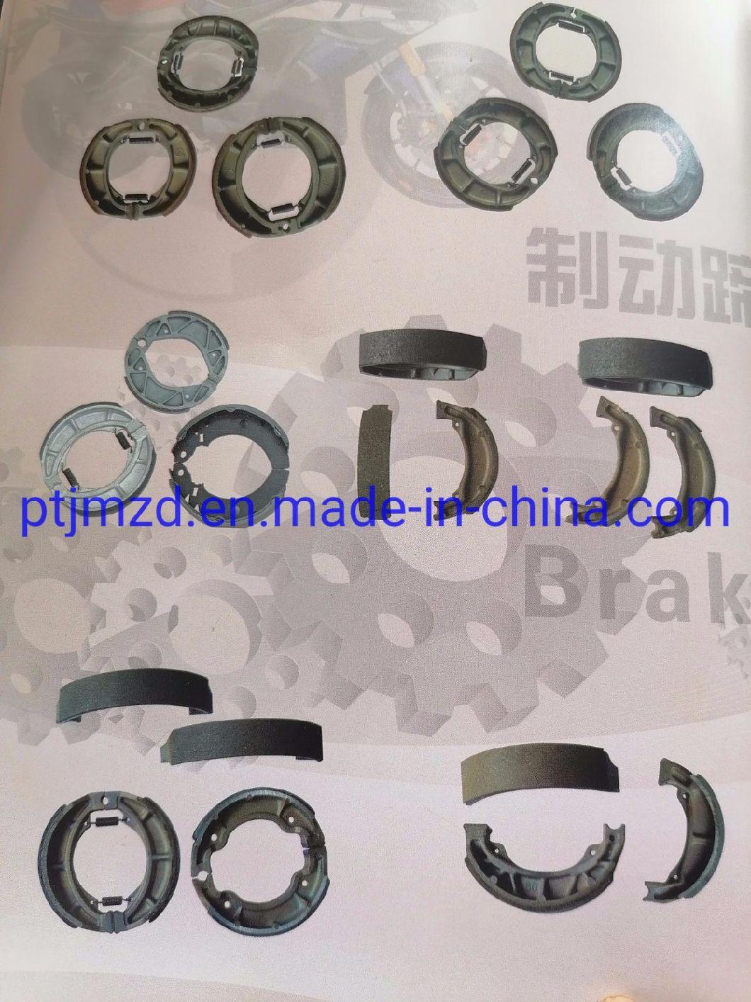 High Quality, High Wear Resistance, No Nosise, Asbestos or Asbestos Free -Motorcycle Brake Shoes Parts for Qiaoge