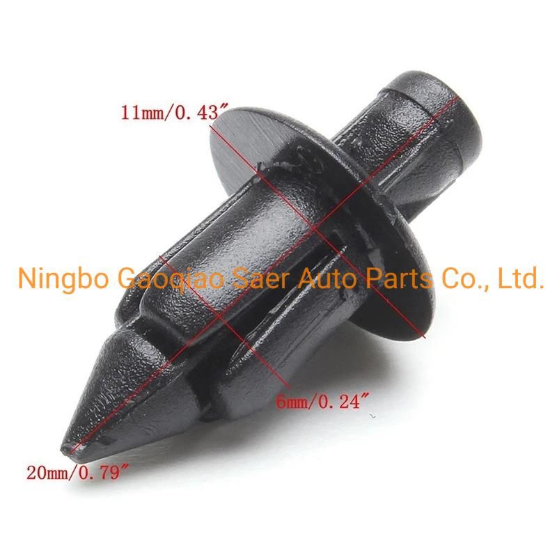 Black Rivet Fairing Body Trim Panel Fastener Screw Clips for Honda Pcx150 Wave125 Scoopy125 Motorcycle Accessories Parts