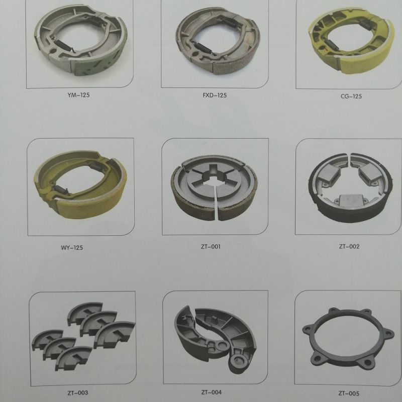 High Quality Motorcycle Brake Shoe Spare Parts for Cg125