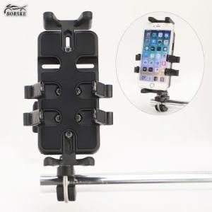 Borske Handlebar Phone Mount Holder Universal Plastic Cell Phone Racke Holder Cradle for Phone