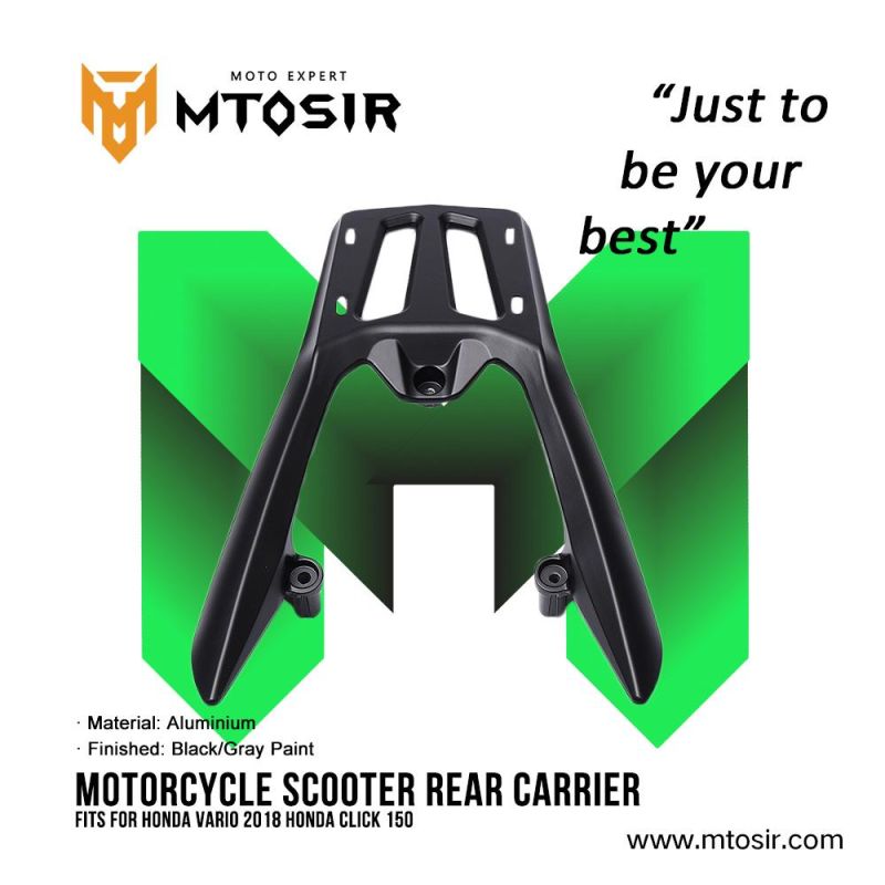 Mtosir Motorcycle Scooter Rear Carrier Fits for Vario2018, Click150 High Quality Motorcycle Spare Parts Motorcycle Accessories