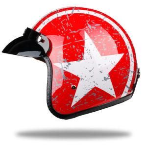 DOT/CE Approved Half Face Motorcycle Helmet OEM Wholesales Price Red