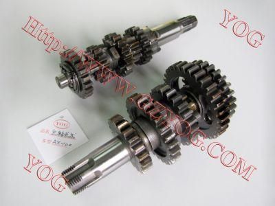 Yog Motorcycle Engine Main Counter Shaft Complete/Transmission Gear Comp.