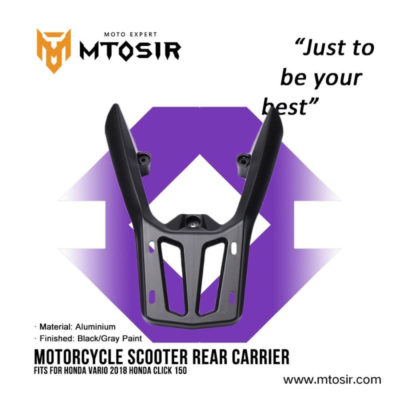 Mtosir Motorcycle Scooter Rear Carrier Fits High Quality for Vario2018, Click150 Motorcycle Spare Parts Motorcycle Accessories