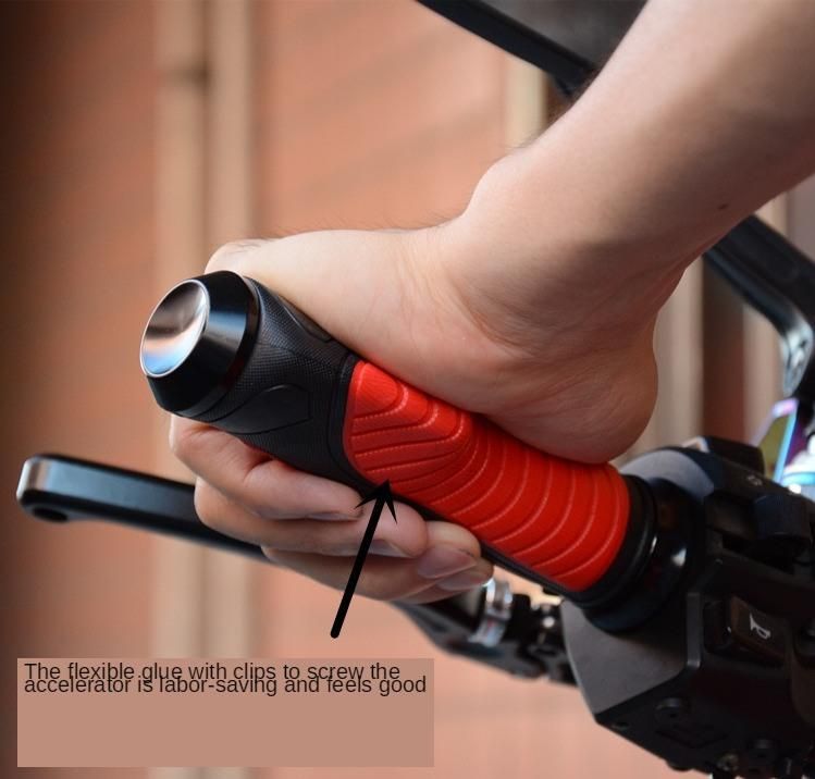 Motorcycle Slock-on Grip Handle Bar Rubber Grip Set