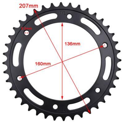 207mm Moto Chain Sprocket for Aprilia Beta BMW Gilera