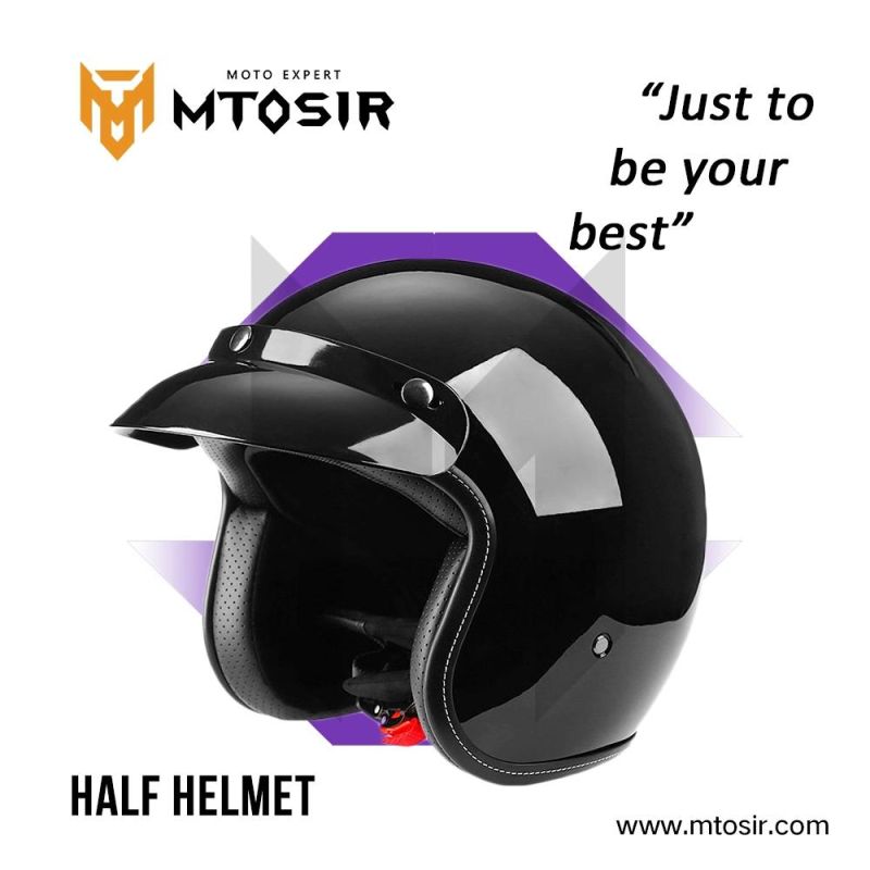 Mtosir Half Face Helmet High Quality Universal Motorcycle Scooter Dirt Bike Bicycle Safety Sunshade Half Helmet