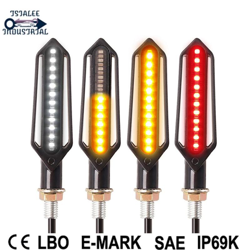 Factory Hot Sell Hollow LED Indicator Lights Turn Signal Lamp for Motorbike/Scooter Motorcycle Mirror Turn Signals