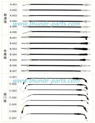 Motorcycle Cables for Brake/Speedometer/Meter/Tachometer/Throttle/Gas/Clutch/Choke Pgt Mbk Piaggio