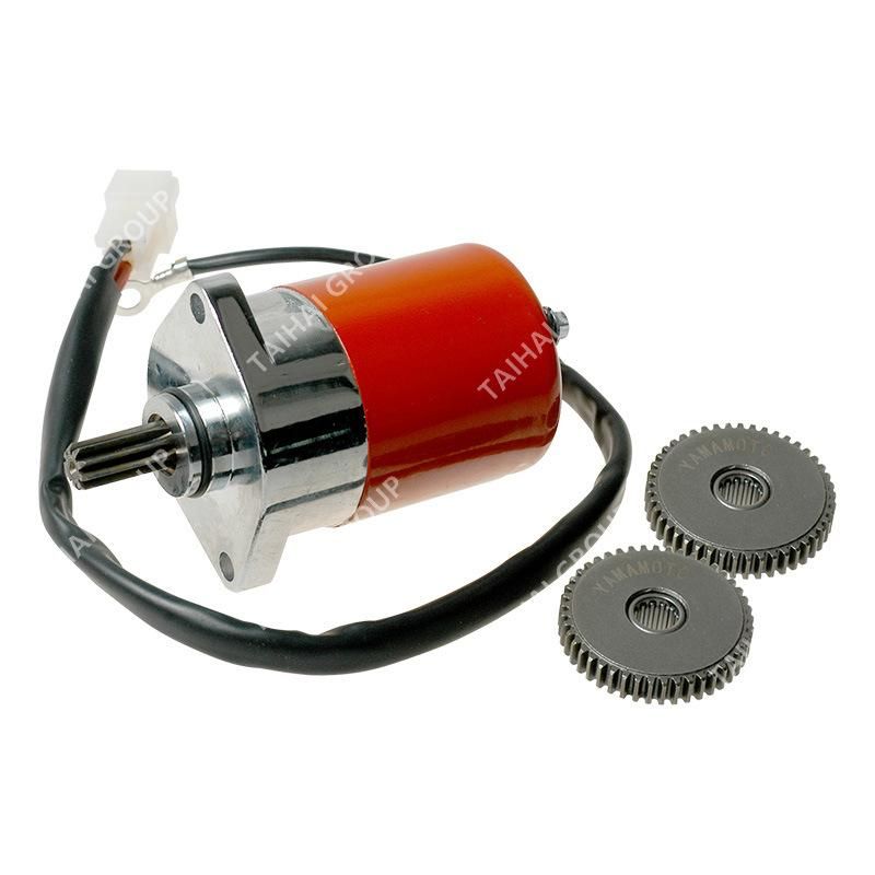 Yamamoto Motorcycle Spare Parts 100% Copper Red Starter Motor with Wire and Gear for YAMAHA 100 (K120) Sport